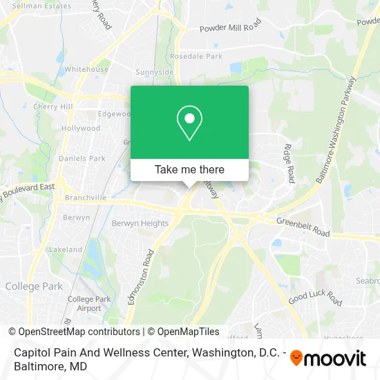 Capitol Pain And Wellness Center map