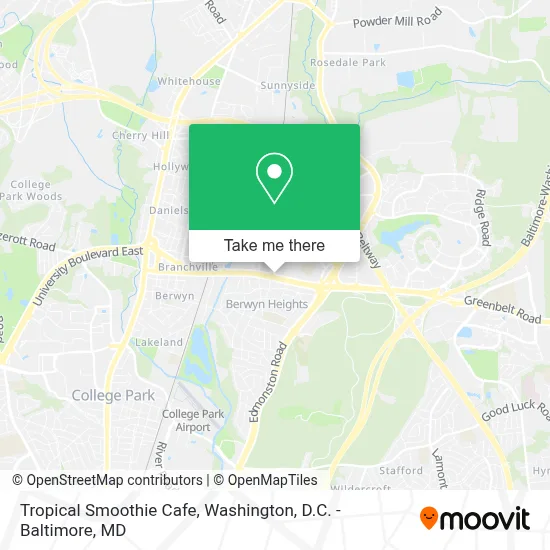 Tropical Smoothie Cafe map