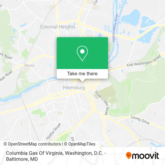 Columbia Gas Of Virginia map