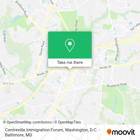 Centreville Immigration Forum map