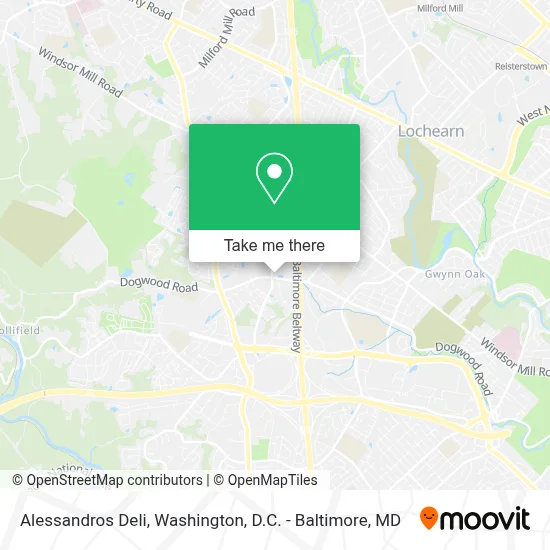 Alessandros Deli map