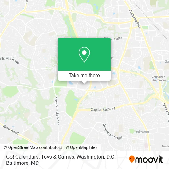 Go! Calendars, Toys & Games map