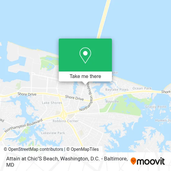Attain at Chic’S Beach map