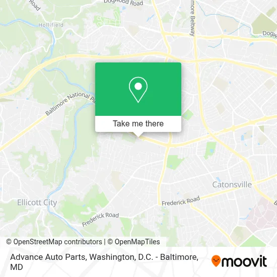 Advance Auto Parts map