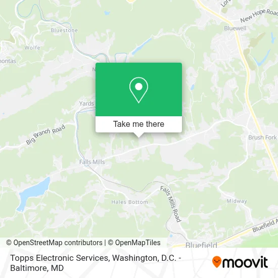 Topps Electronic Services map