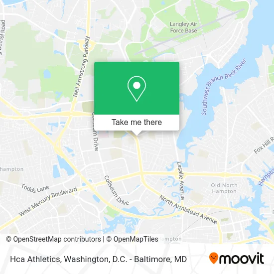 Hca Athletics map