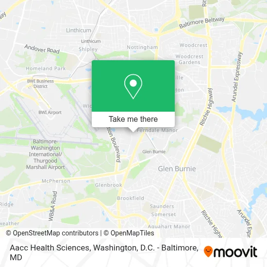 Aacc Health Sciences map