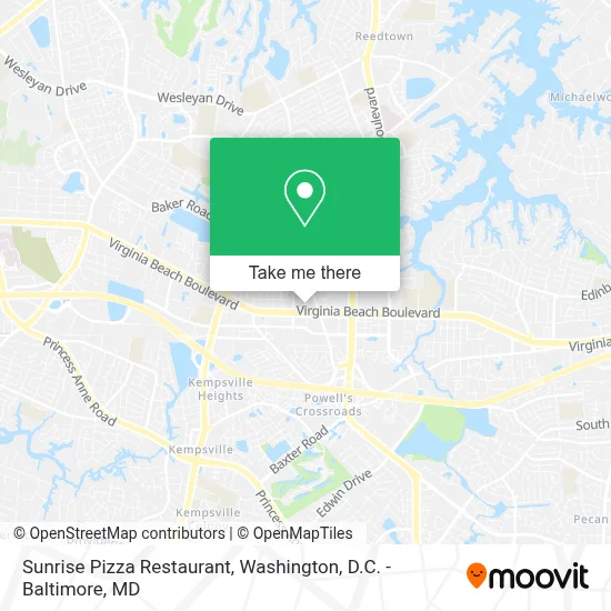 Sunrise Pizza Restaurant map