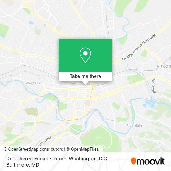 Deciphered Escape Room map