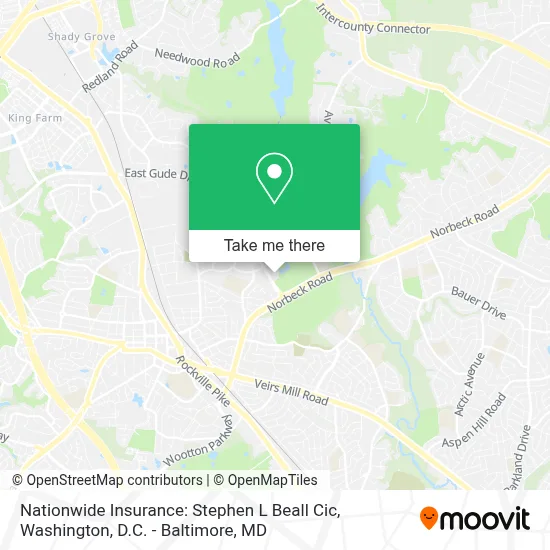 Nationwide Insurance: Stephen L Beall Cic map