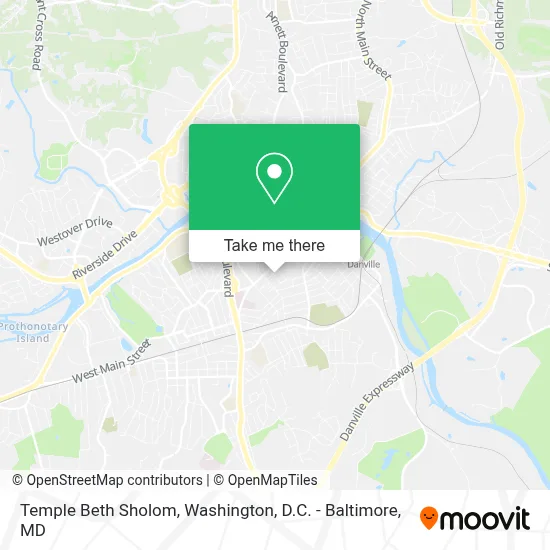 Temple Beth Sholom map