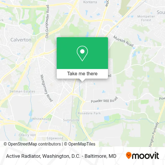 Active Radiator map