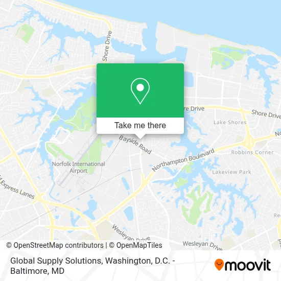 Global Supply Solutions map