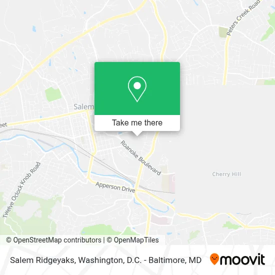 Salem Ridgeyaks map