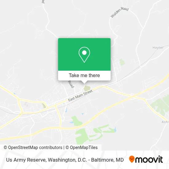 Us Army Reserve map