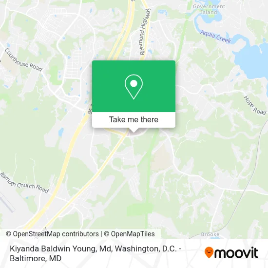 Kiyanda Baldwin Young, Md map