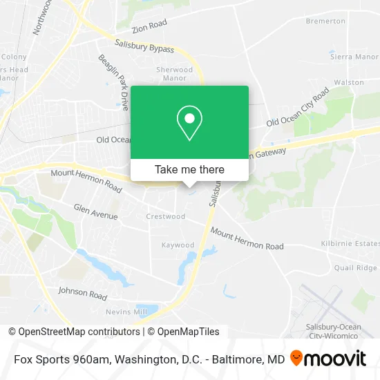 Fox Sports 960am map
