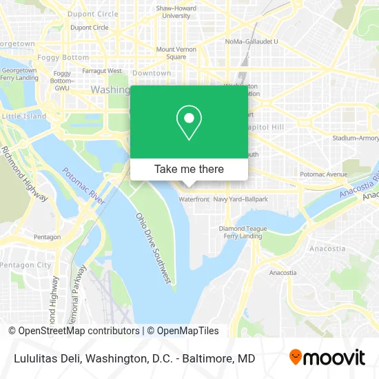 Lululitas Deli map
