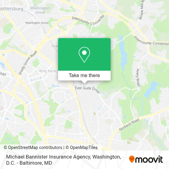 Michael Bannister Insurance Agency map