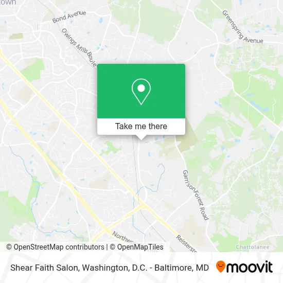 Shear Faith Salon map