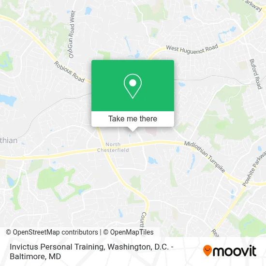 Invictus Personal Training map
