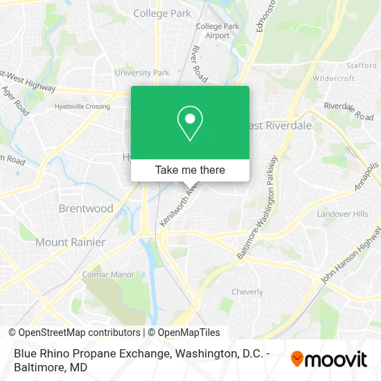 Blue Rhino Propane Exchange map