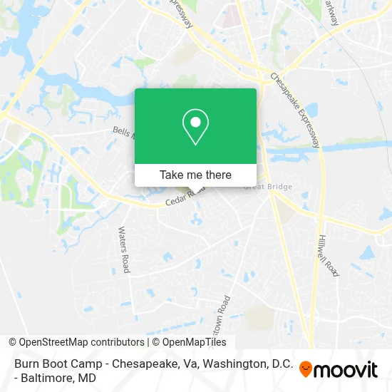 Burn Boot Camp - Chesapeake, Va map