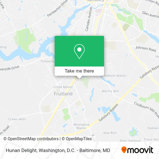 Hunan Delight map
