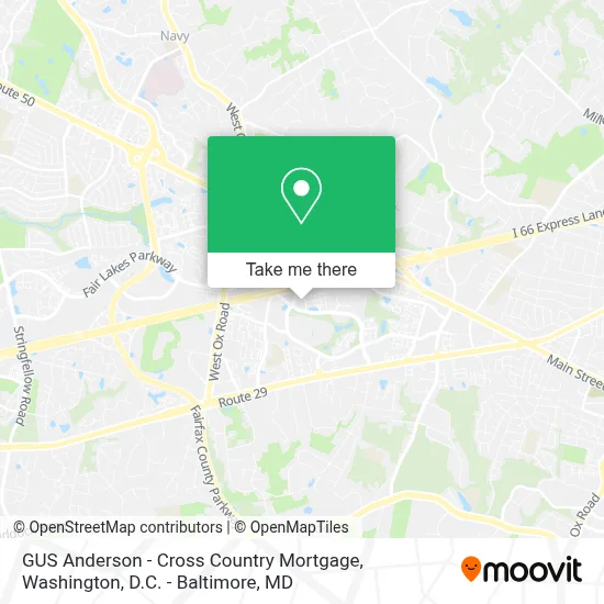 GUS Anderson - Cross Country Mortgage map
