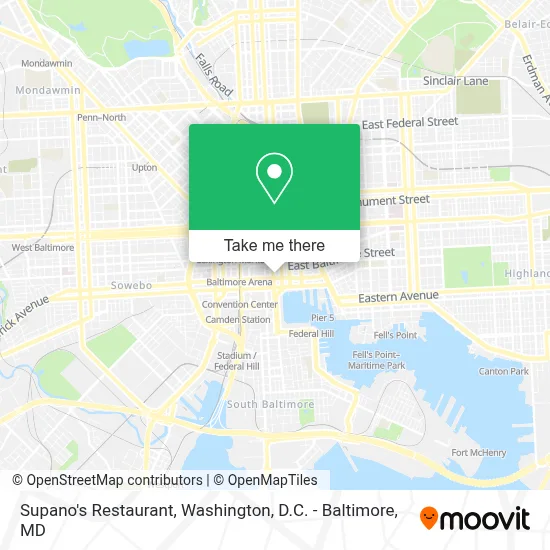 Supano's Restaurant map