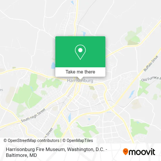 Harrisonburg Fire Museum map
