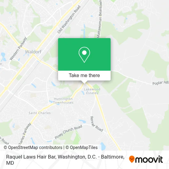 Raquel Laws Hair Bar map