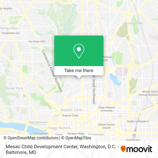 Mesac Child Development Center map