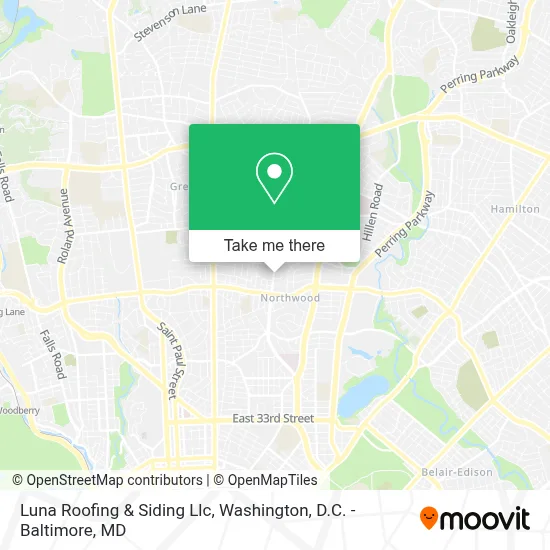 Luna Roofing & Siding Llc map