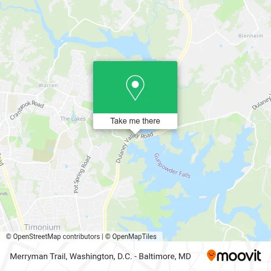 Merryman Trail map