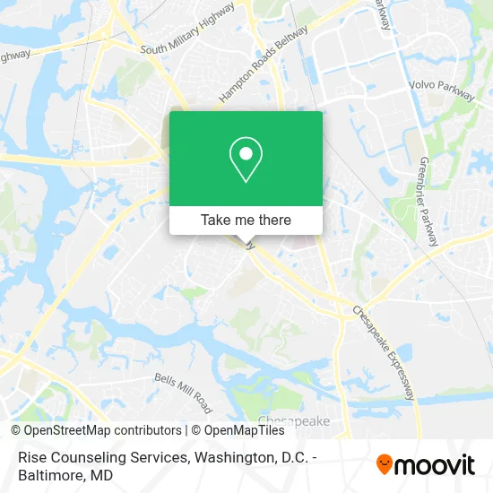 Rise Counseling Services map