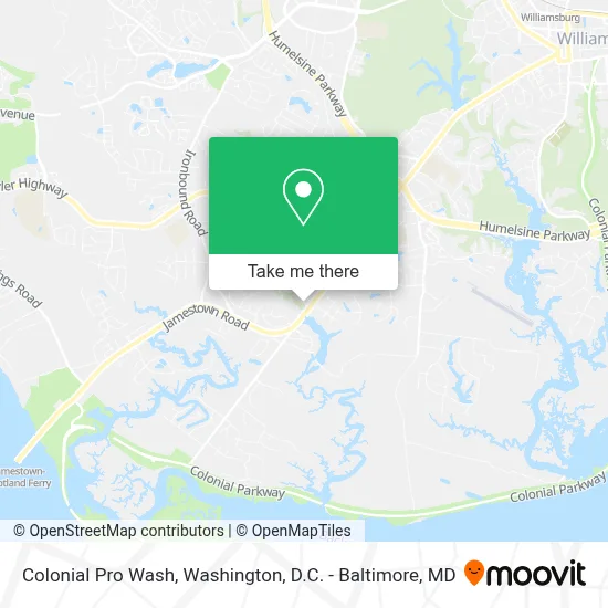 Colonial Pro Wash map