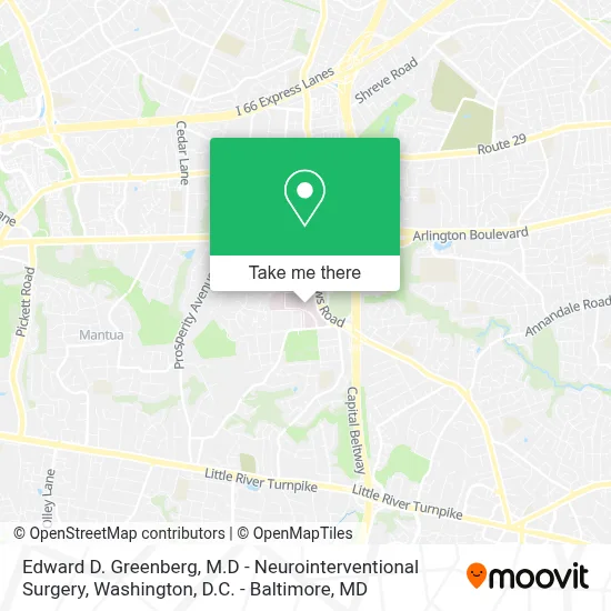 Edward D. Greenberg, M.D - Neurointerventional Surgery map