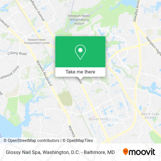 Glossy Nail Spa map