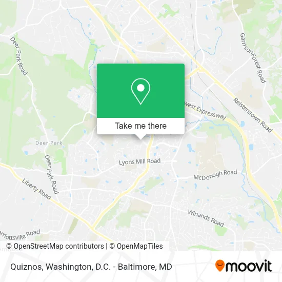 Quiznos map