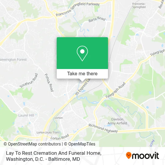 Lay To Rest Cremation And Funeral Home map