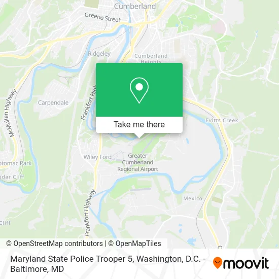 Maryland State Police Trooper 5 map
