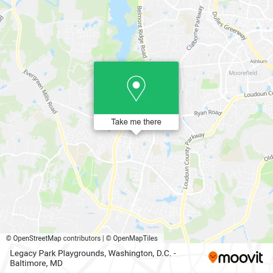 Legacy Park Playgrounds map