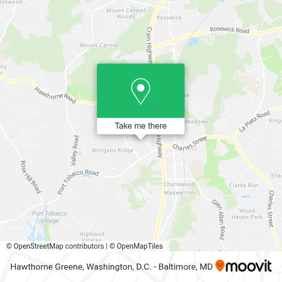 Hawthorne Greene map