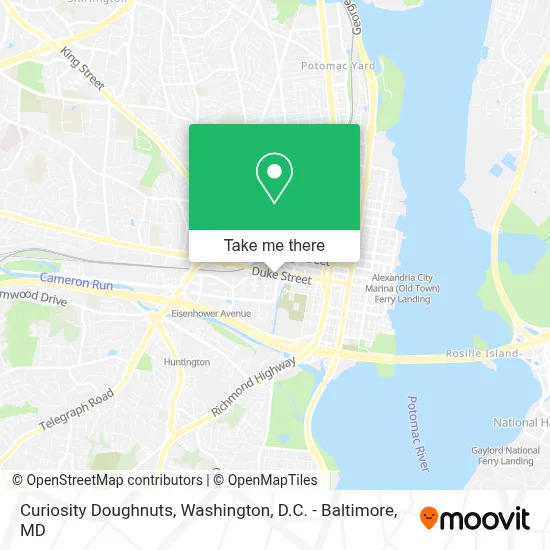 Curiosity Doughnuts map