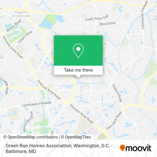Green Run Homes Association map
