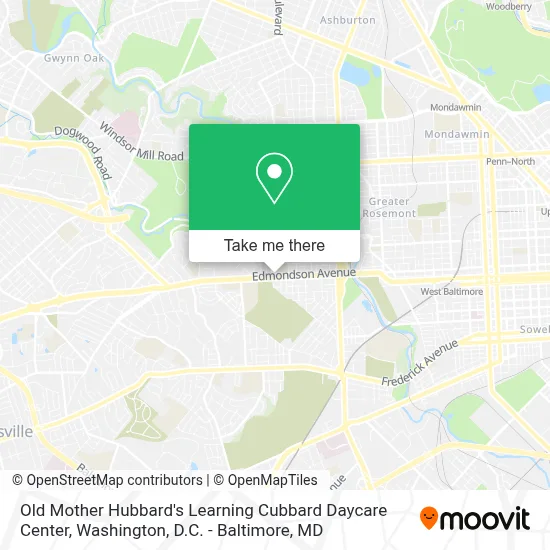 Old Mother Hubbard's Learning Cubbard Daycare Center map