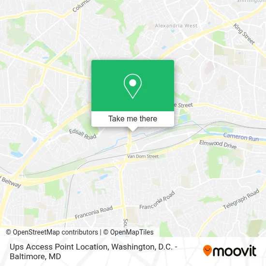 Ups Access Point Location map