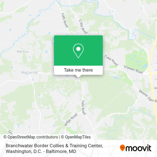 Branchwater Border Collies & Training Center map