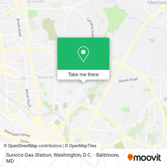 Sunoco Gas Station map
